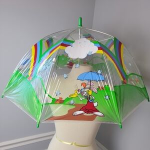 WHO FRAMED ROGER RABBIT‎ Disney Clear Vinyl Graphic Child's Collectible Umbrella